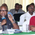Housing Principal Secretary Charles Hinga (left) addressing the National Assembly's Housing Committee on Thursday, March 26, 2026. Photo Parliament of Kenya